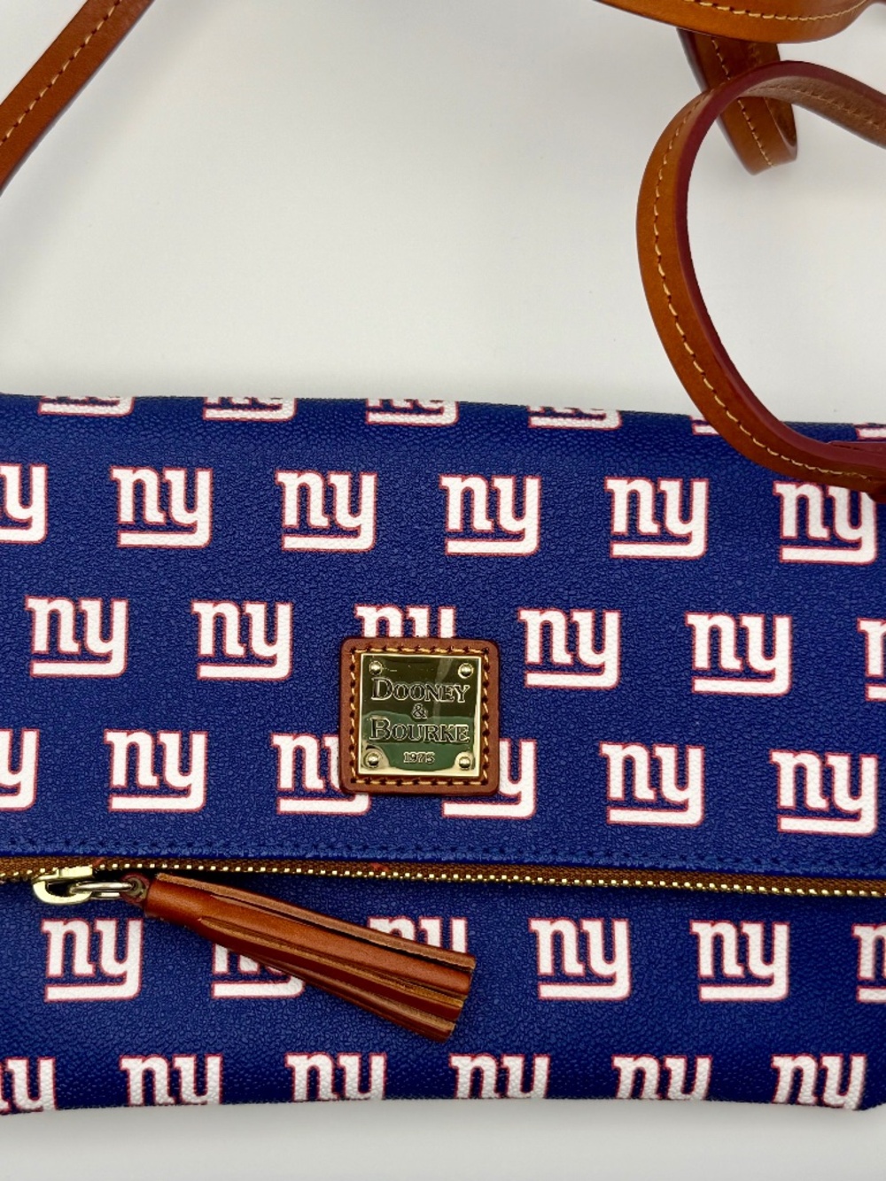 Dooney & Bourke New York Giants NFL Team Color Foldover Crossbody Purse